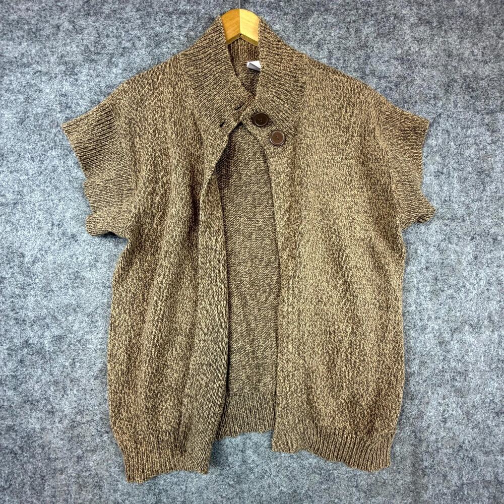 Vintage Bobbie Brooks Cardigan Sweater Womens 1X Brown Boho Earthy Natural‎ Girl